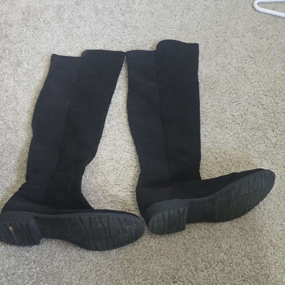 Unisa Black Over the Knee Boots